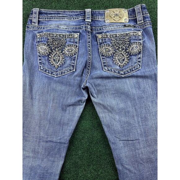 Miss Me Slim Boot Rhinestone Jeans - Picture 1 of 7